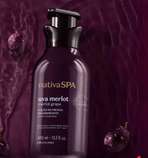 Campanha - O Boticrio Loo Nutritiva Desodorante Nativa Spa Uva Merlot 50 Ml